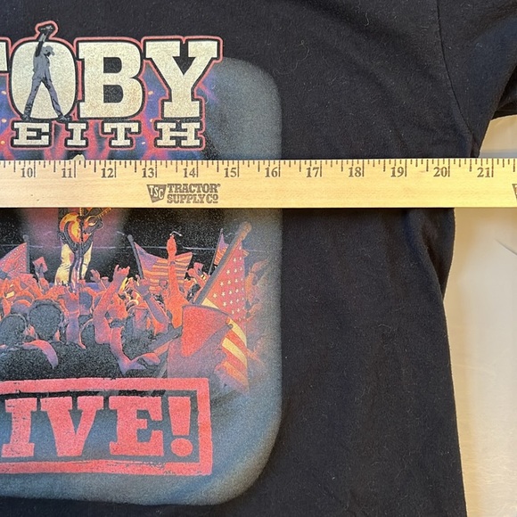 Toby Keith Live Black Graphic T-Shirt Large - Picture 6 of 7